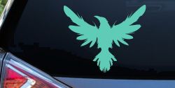 Raven Crow Car or Truck Window Decal Sticker (Mint)