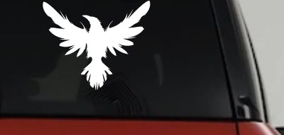 Raven Crow Car or Truck Window Vinyl Decal Sticker