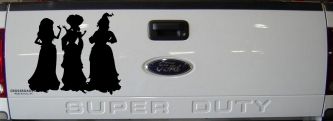 Sanderson Sisters Gothic Halloween Car or Truck Window Vinyl Decal Sticker (Black)