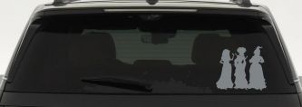Sanderson Sisters Gothic Halloween Car or Truck Window Vinyl Decal Sticker (Telegrey)