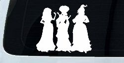 Sanderson Sisters Gothic Halloween Car or Truck Window Decal Sticker