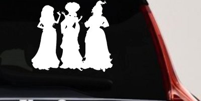 Sanderson Sisters Gothic Halloween Car or Truck Window Vinyl Decal Sticker
