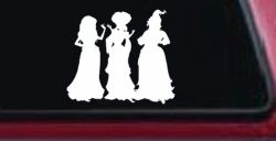 Sanderson Sisters Gothic Halloween Car or Truck Window Decal Sticker