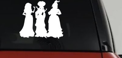Sanderson Sisters Gothic Halloween Car or Truck Window Vinyl Decal Sticker