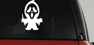 Baby Kid GhostFace Ghost Face Gothic Halloween Car or Truck Window Vinyl Decal Sticker