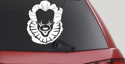 IT Clown Pennywise Gothic Halloween Car or Truck Window Vinyl Decal Sticker
