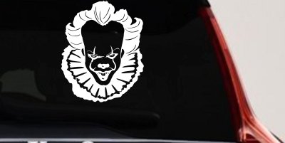 IT Clown Pennywise Gothic Halloween Car or Truck Window Vinyl Decal Sticker