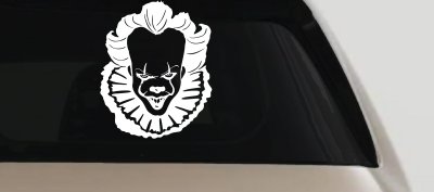 IT Clown Pennywise Gothic Halloween Car or Truck Window Vinyl Decal Sticker