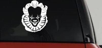 IT Clown Pennywise Gothic Halloween Car or Truck Window Vinyl Decal Sticker