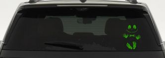 Baby Kid Jack Skellington Pumpkin King  Gothic Halloween Car or Truck Window Decal Sticker (Lime)