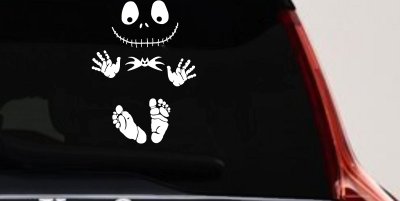 Baby Kid Jack Skellington Pumpkin King  Gothic Halloween Car or Truck Window Vinyl Decal Sticker