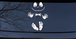 Baby Kid Jack Skellington Pumpkin King  Gothic Halloween Car or Truck Window Decal Sticker