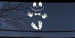Baby Kid Jack Skellington Pumpkin King  Gothic Halloween Car or Truck Window Decal Sticker