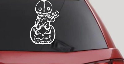 Baby Kid Sam Trick or Treat Halloween Gothic Halloween Car or Truck Window Vinyl Decal Sticker