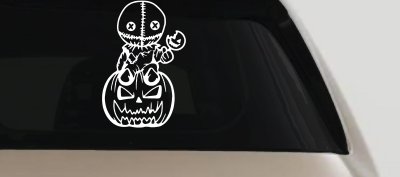 Baby Kid Sam Trick or Treat Halloween Gothic Halloween Car or Truck Window Vinyl Decal Sticker