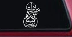 Baby Kid Sam Trick or Treat Halloween Gothic Halloween Car or Truck Window Decal Sticker