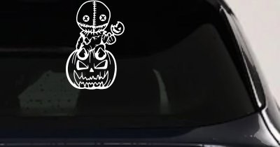 Baby Kid Sam Trick or Treat Halloween Gothic Halloween Car or Truck Window Vinyl Decal Sticker