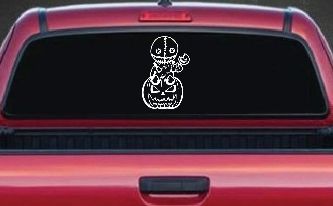 Baby Kid Sam Trick or Treat Halloween Gothic Halloween Car or Truck Window Decal Sticker