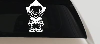 Baby Kid It Pennywise Clown Gothic Halloween Car or Truck Window Vinyl Decal Sticker