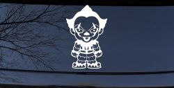 Baby Kid It Pennywise Clown Gothic Halloween Car or Truck Window Decal Sticker