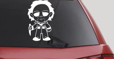 Baby Kid Michael Myers Halloween Gothic Halloween Car or Truck Window Vinyl Decal Sticker
