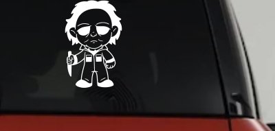 Baby Kid Michael Myers Halloween Gothic Halloween Car or Truck Window Vinyl Decal Sticker