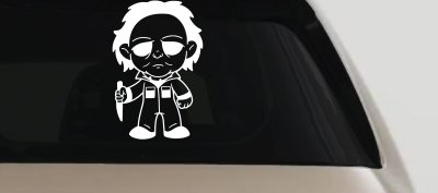 Baby Kid Michael Myers Halloween Gothic Halloween Car or Truck Window Vinyl Decal Sticker