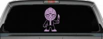Baby Kid Jason Friday Gothic Halloween Car or Truck Window Decal Sticker (Lilac)