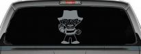 Baby Kid Freddy Krueger Gothic Halloween Car or Truck Window Decal Sticker (Telegrey)