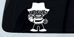 Baby Kid Freddy Krueger Gothic Halloween Car or Truck Window Decal Sticker