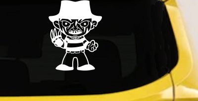 Baby Kid Freddy Krueger Gothic Halloween Car or Truck Window Vinyl Decal Sticker