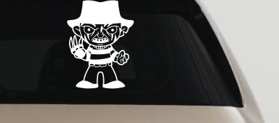 Baby Kid Freddy Krueger Gothic Halloween Car or Truck Window Vinyl Decal Sticker