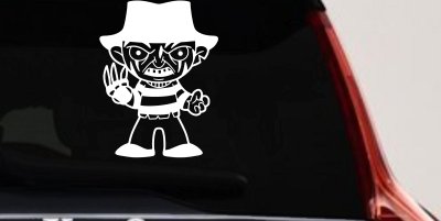 Baby Kid Freddy Krueger Gothic Halloween Car or Truck Window Vinyl Decal Sticker