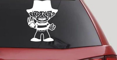 Baby Kid Freddy Krueger Gothic Halloween Car or Truck Window Vinyl Decal Sticker