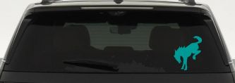 Ford Bronco Horse Off Road Car or Truck Window Decal Sticker (Turquoise)