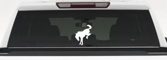 Ford Bronco Horse Off Road Car or Truck Window Decal Sticker (White)
