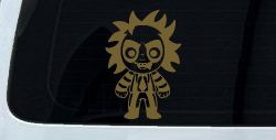 Baby Kid Beetlejuice Gothic Halloween Car or Truck Window Vinyl Decal Sticker (Gold)