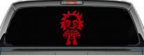 Baby Kid Beetlejuice Gothic Halloween Car or Truck Window Vinyl Decal Sticker (Red)