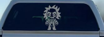 Baby Kid Beetlejuice Gothic Halloween Car or Truck Window Decal Sticker (Telegrey)