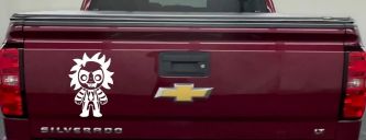 Baby Kid Beetlejuice Gothic Halloween Car or Truck Window Vinyl Decal Sticker (White)