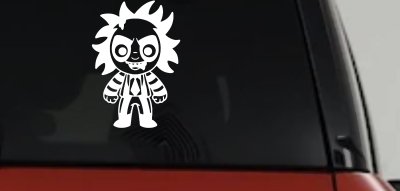 Baby Kid Beetlejuice Gothic Halloween Car or Truck Window Vinyl Decal Sticker
