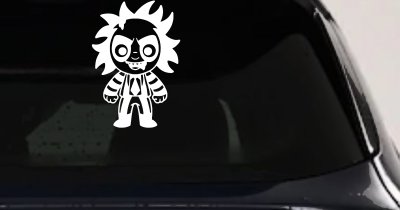 Baby Kid Beetlejuice Gothic Halloween Car or Truck Window Vinyl Decal Sticker