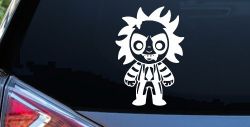 Baby Kid Beetlejuice Gothic Halloween Car or Truck Window Decal Sticker