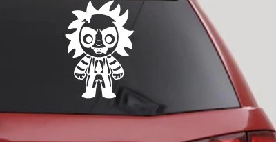Baby Kid Beetlejuice Gothic Halloween Car or Truck Window Vinyl Decal Sticker