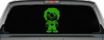 Baby Kid Chucky Doll Gothic Halloween Car or Truck Window Decal Sticker (Lime)