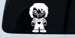 Baby Kid Chucky Doll Gothic Halloween Car or Truck Window Decal Sticker