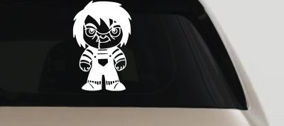Baby Kid Chucky Doll Gothic Halloween Car or Truck Window Vinyl Decal Sticker