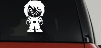 Baby Kid Chucky Doll Gothic Halloween Car or Truck Window Vinyl Decal Sticker