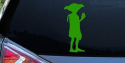 Dobby The house Elf Sci Fi Car or Truck Window Vinyl Decal Sticker (Lime)