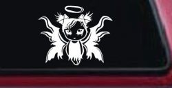Gothic Girl Fallen Angel Gothic Halloween Car or Truck Window Decal Sticker